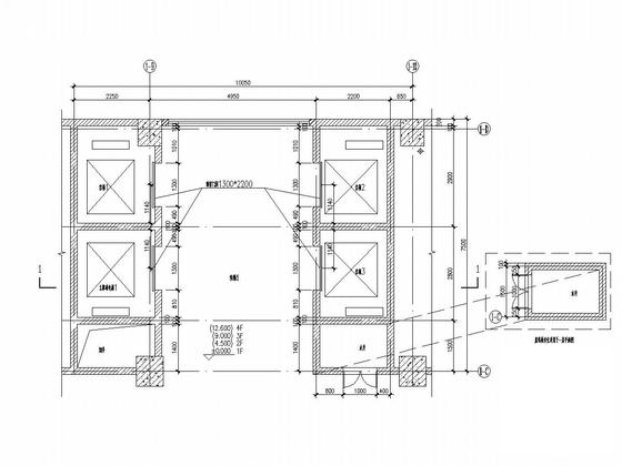 10层框架结构办公楼结构施工CAD图纸（地下1层） - 5