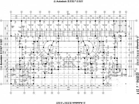 2层框架茶楼结构施工CAD图纸 - 4