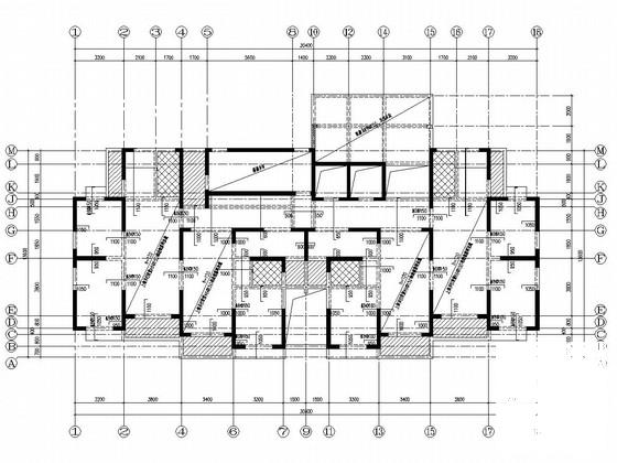 三栋32层剪力墙结构住宅楼结构施工CAD图纸 - 3