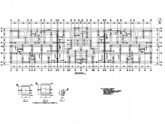 局部17层剪力墙结构住宅楼结构施工CAD大样图 - 1