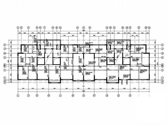 两栋地上17层剪力墙结构住宅楼结构施工CAD图纸 - 4