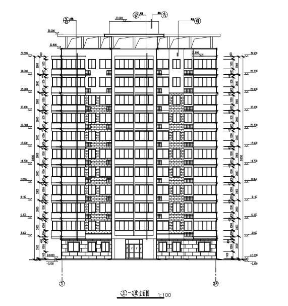 框架剪力墙住宅楼 - 5