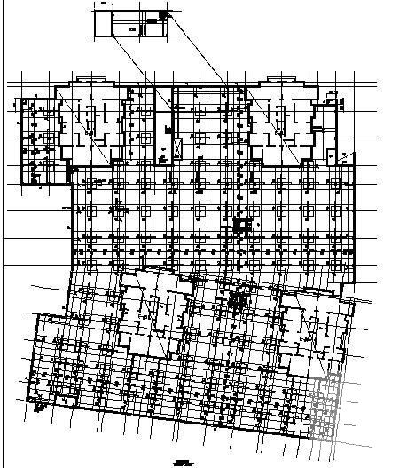 地下车库结构施工CAD图纸，共3张图纸 - 1