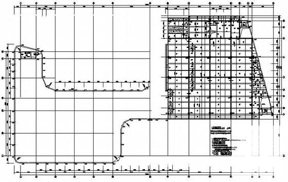 车辆服务站结构施工CAD图纸 - 1