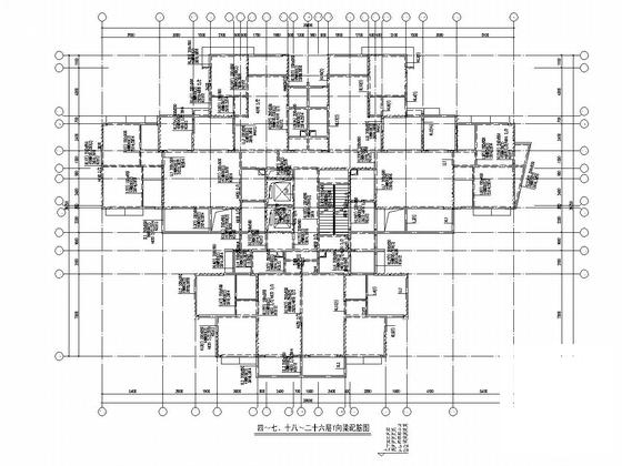 32层剪力墙结构商住楼结构施工CAD大样图 - 5