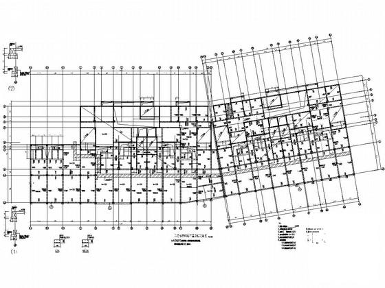 16层剪力墙结构商住楼结构施工CAD图纸 - 3
