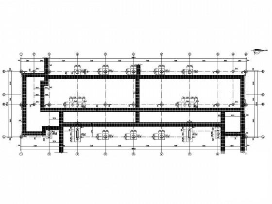 两层框架结构交警大队业务技术用房结构施工CAD图纸 - 1