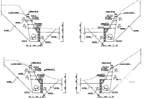 重力式挡土墙大样图 - 3
