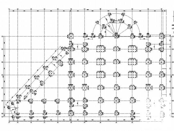 5层重点大学科技创意文体馆结构施工CAD图纸 - 1