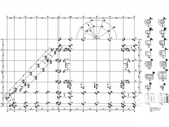 5层重点大学科技创意文体馆结构施工CAD图纸 - 4