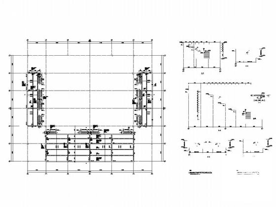 5层重点大学科技创意文体馆结构施工CAD图纸 - 5