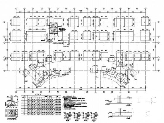 地上5层框架结构住院楼结构设计施工CAD图纸 - 1