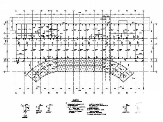 地上5层框架结构住院楼结构设计施工CAD图纸 - 3