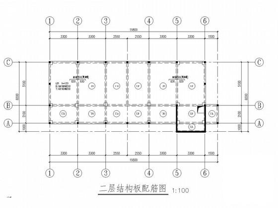 两层框架结构图纸 - 3