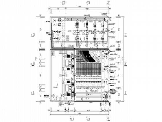 2万吨水厂翻板阀滤池施工CAD图纸 - 2