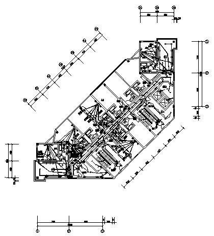 10层大厦电气施工CAD图纸（二级负荷） - 4