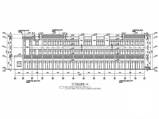 两栋3层沿街商业及辅助用房结构施工CAD大样图 - 1