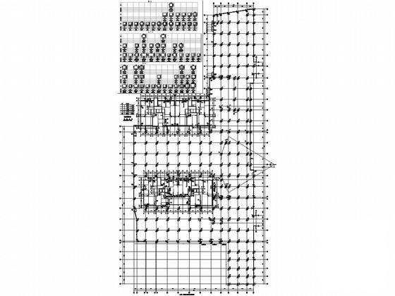 地上3层框架结构商业裙房结构设计施工CAD图纸 - 2