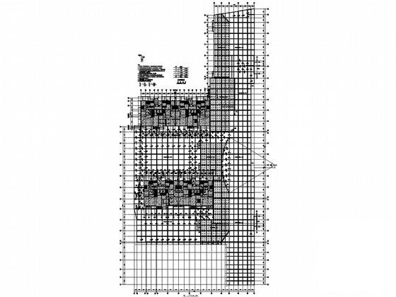 地上3层框架结构商业裙房结构设计施工CAD图纸 - 3