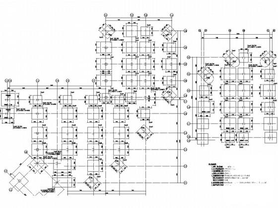 6层框架结构喜盈门小学结构施工CAD图纸 - 1