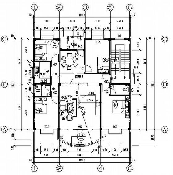 建筑施工结构图纸 - 1