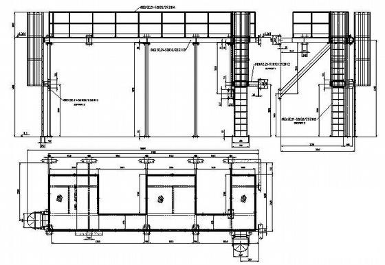 壳水分配器维修平台结构CAD图纸，共4张CAD图纸 - 1