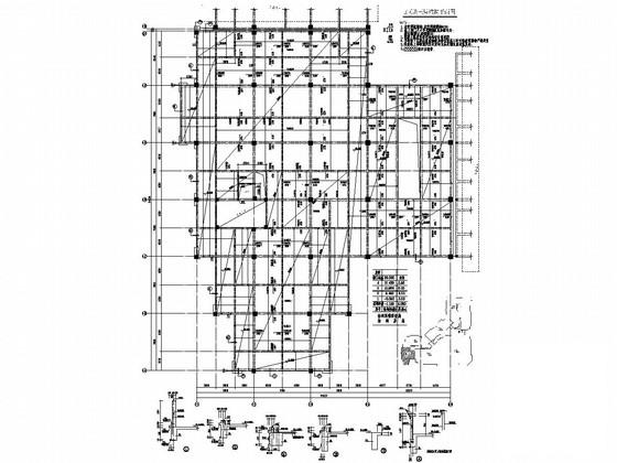 地上4层框架结构E区商业区结构施工CAD图纸 - 2