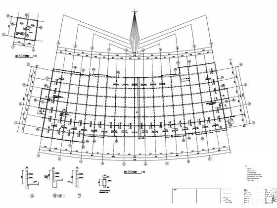 2层框架结构商业区结构施工CAD图纸 - 4