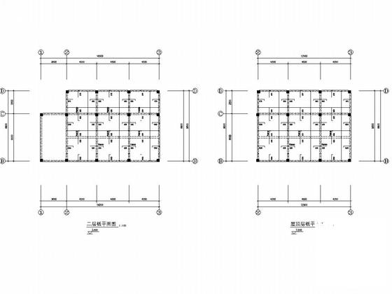 两层框架结构图纸 - 4