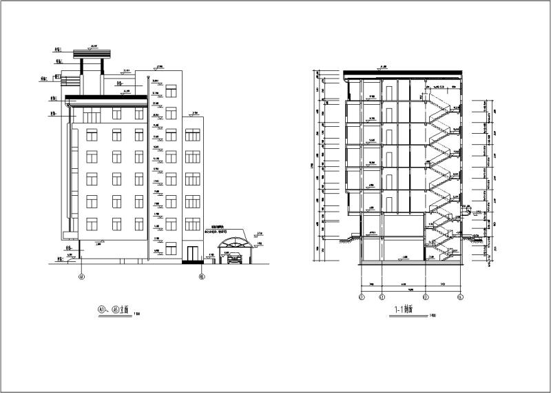 多层宾馆建筑设计 - 5