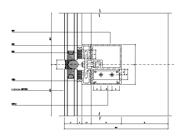 玻璃幕墙节点大样图 - 4