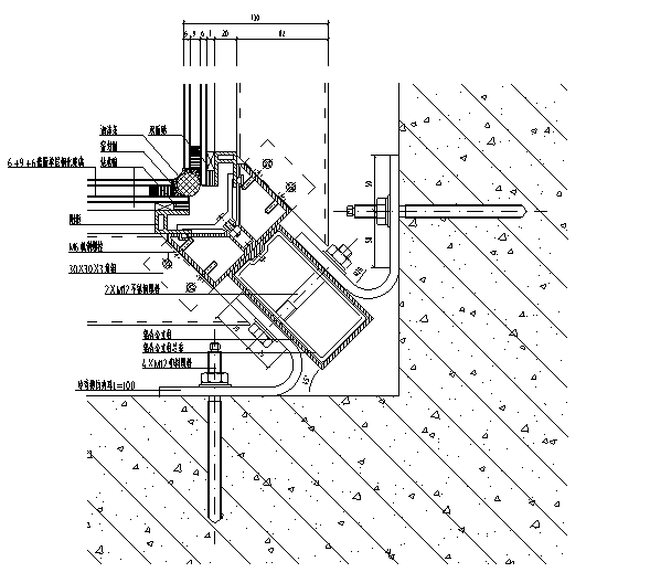 玻璃幕墙节点大样图 - 5