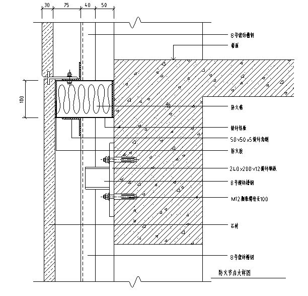 玻璃幕墙节点大样图 - 5