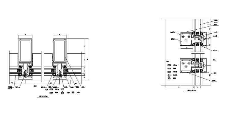 玻璃幕墙节点大样图 - 3