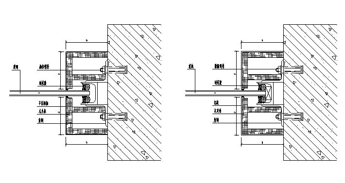玻璃幕墙节点大样图 - 4