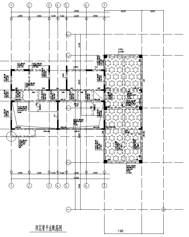 4层叠拼住宅带商业结构施工方案图纸CAD - 2