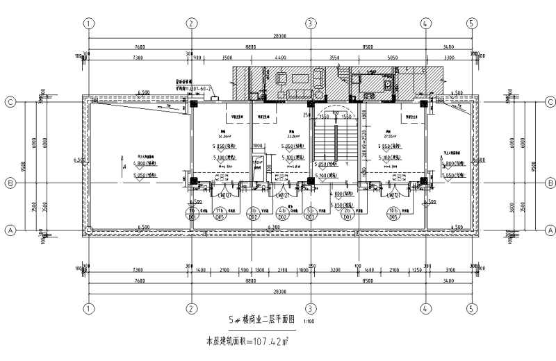 4层叠拼住宅带商业结构施工方案图纸CAD - 5