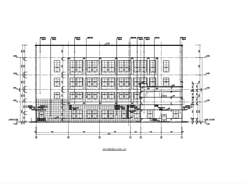 消防救援站（一级站）建筑_CAD - 4