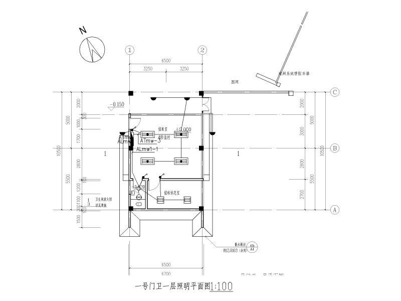 门卫室施工图纸 - 1