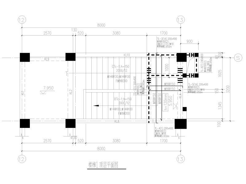 混合层次办公车间结构施工CAD图纸2016 - 4