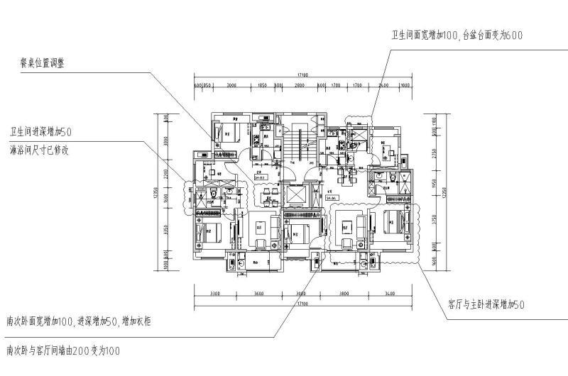 知名企业户型洋房+高层户型CAD图纸合集 - 4