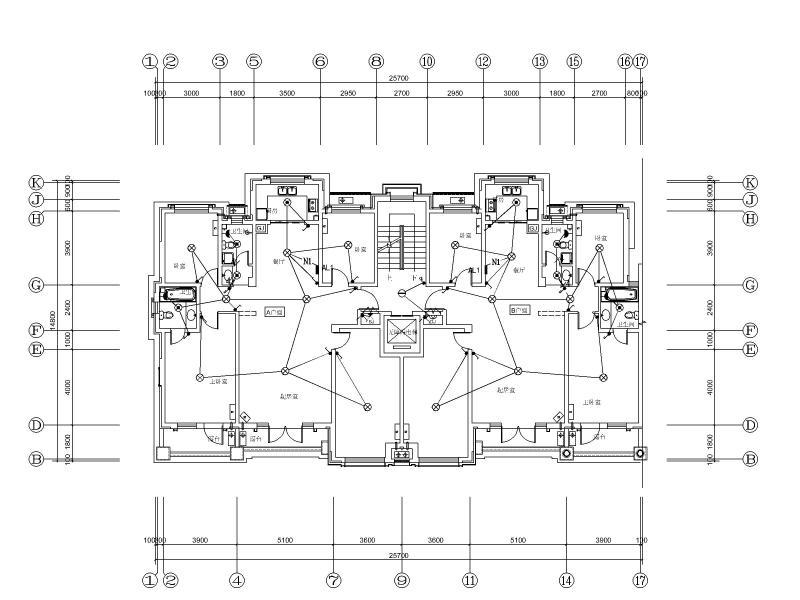 多层住宅电气图纸 - 3