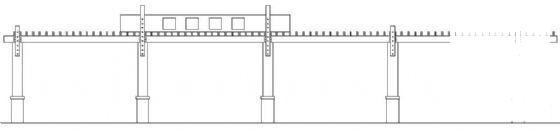 扇形游廊建筑方案（一）_CAD - 1