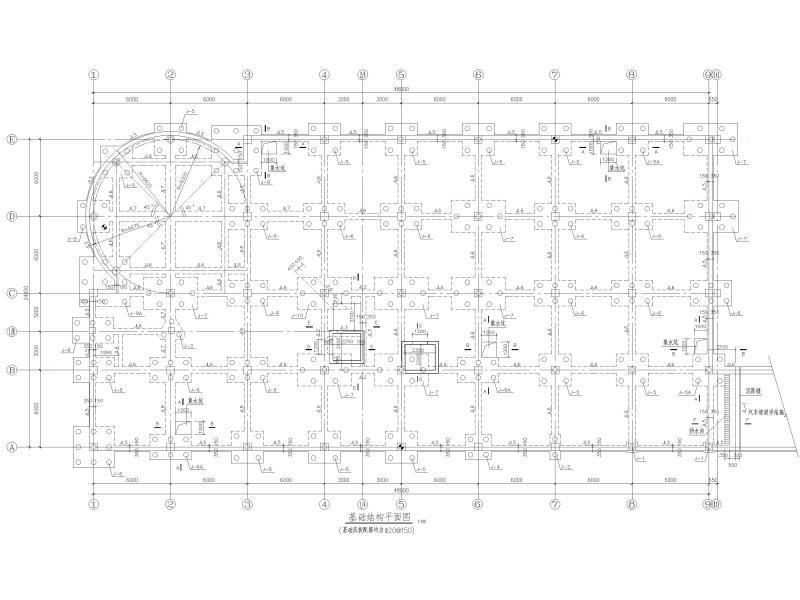 管桩基础结构详图纸（CAD） - 1