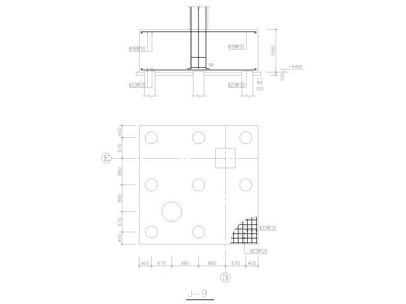 管桩基础结构详图纸（CAD） - 2