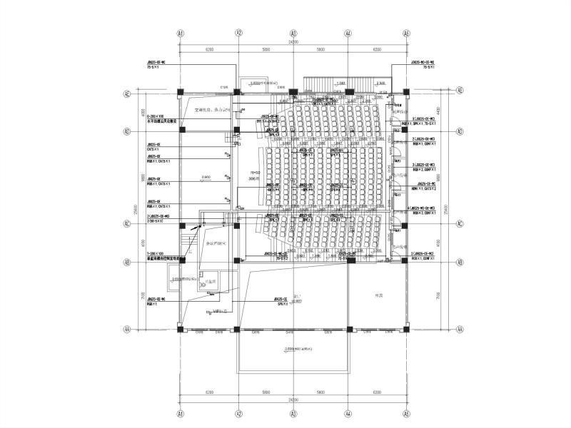 单层多功能厅电气施工CAD图纸 - 3
