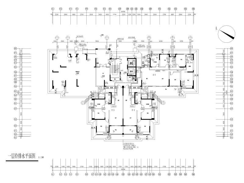 建筑给排水设计图纸 - 1