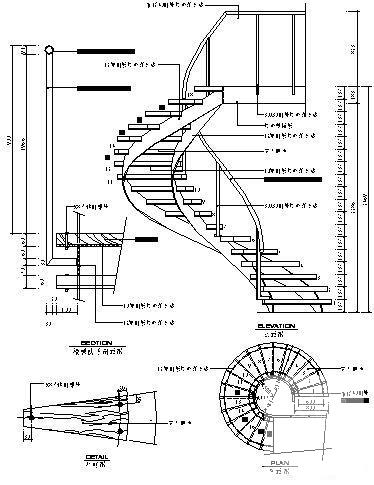 螺旋楼梯11cad - 1