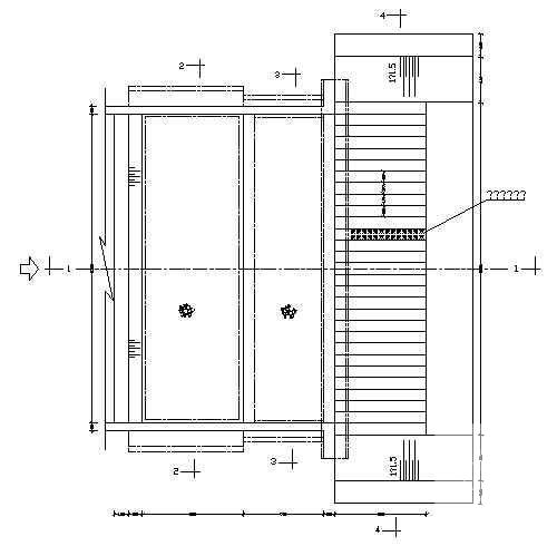 河道跌水工程详图纸_CAD - 1