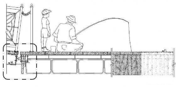 垂钓平台详图纸_CAD - 1